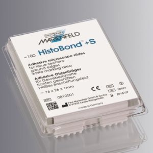 Objektilasi HistoBond+ S, adhesiivinen, 76 x 26 mm, valkoinen kirjoitusalue