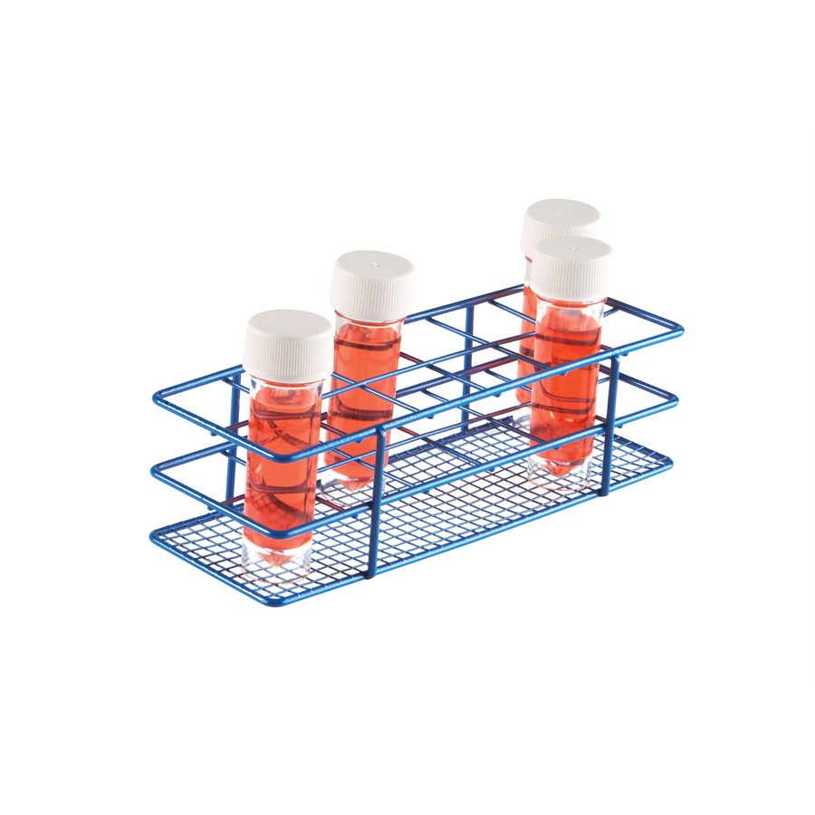 Näyteastiateline max ∅ 33 mm, 2 x 6 paikkaa, sininen