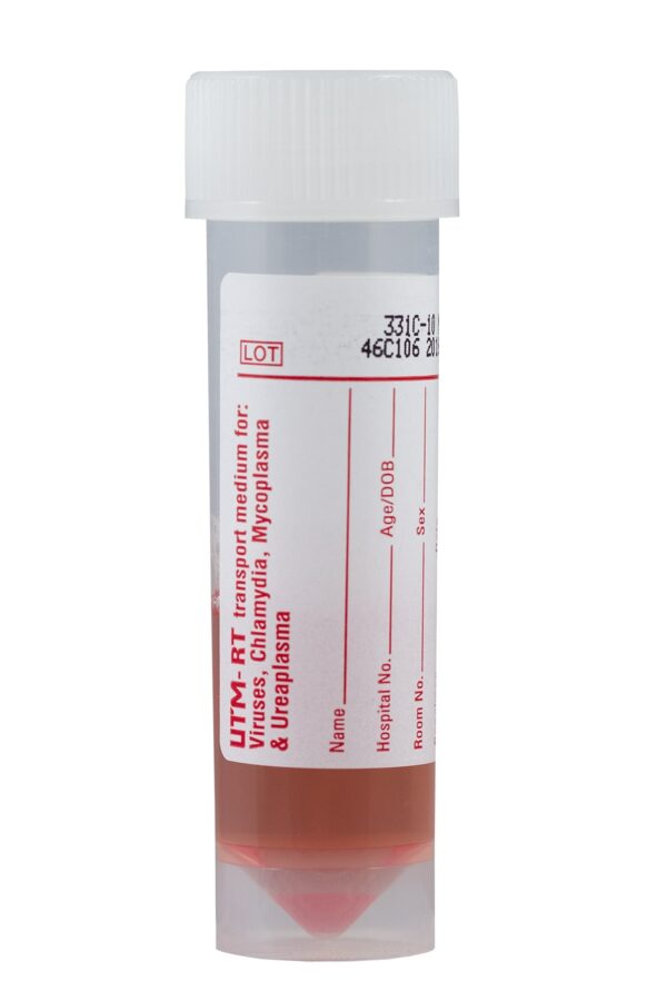 UTM-kuljetusputki viruksille, 10 ml, 25 x 90 mm