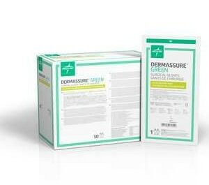 DermAssure Green -synteettinen leikkauskäsine, vihreä, kiihdytinvapaa, koko 9