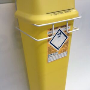 Lankateline kärryyn, 9 l Sharpsafe-astialle, lyhyt tuki